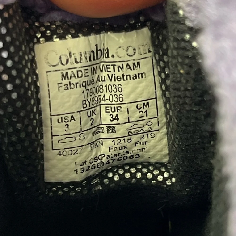 COLUMBIA Girls' Bugaboot Omni-Heat Boot size 3
